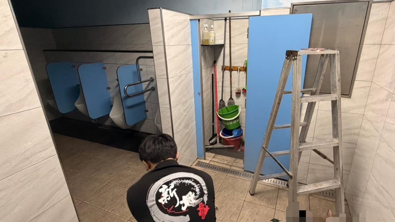 快新聞／強震遇害？新北五股某國小「校工修漏水跌落鋁梯」　撞擊頭部不幸身亡