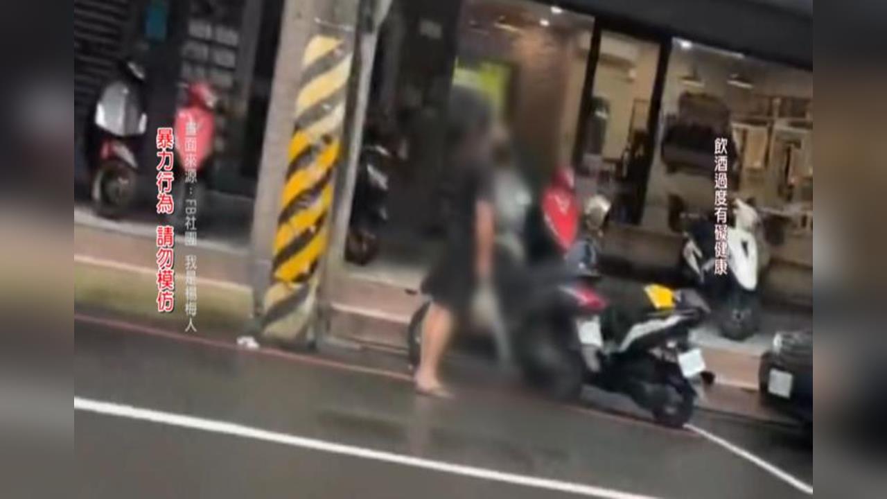 疑不堪經濟壓力! 桃園醉男崩潰路邊揮刀遭壓制