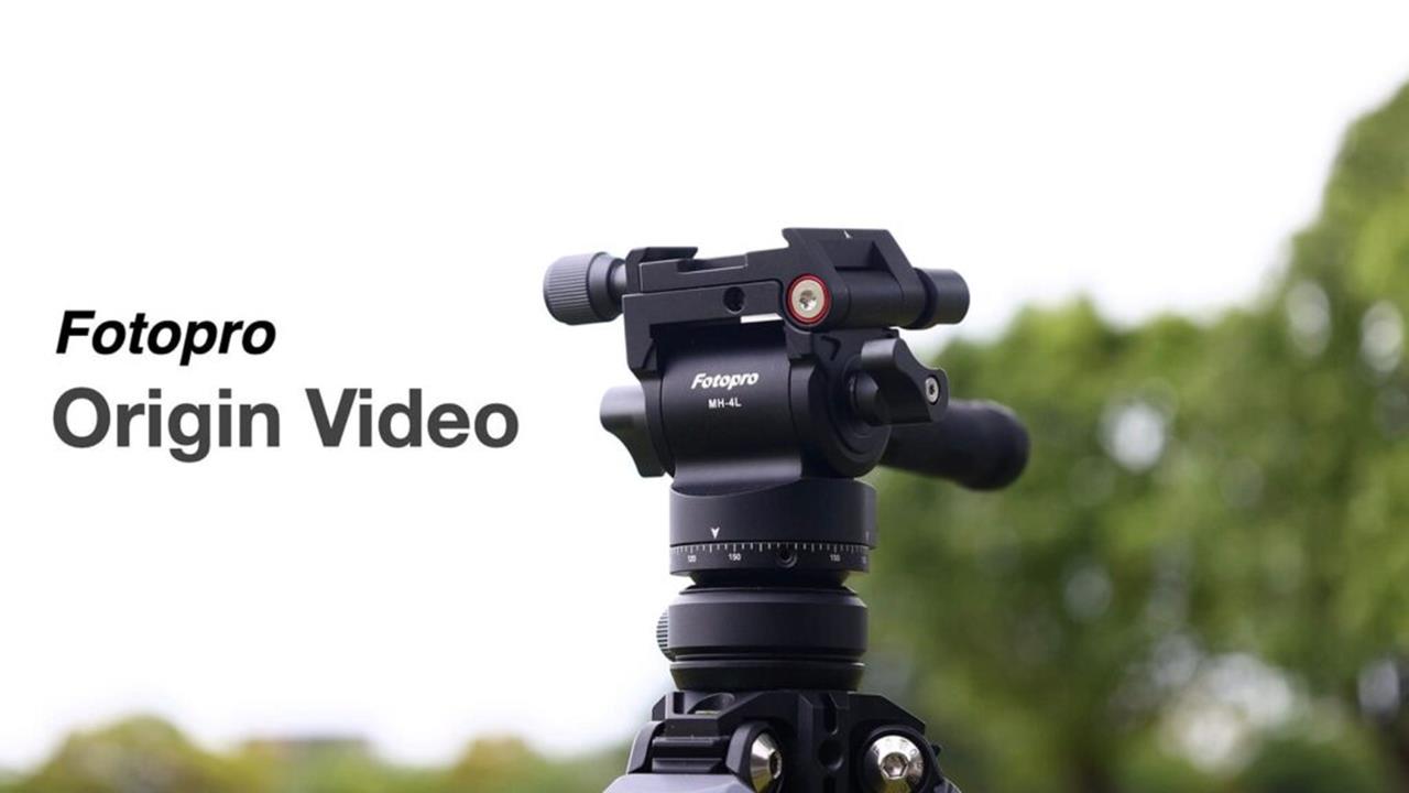 碳纖維棱翼管腳架 Fotopro Origin Video 內建油壓雲台拍攝運鏡更平滑