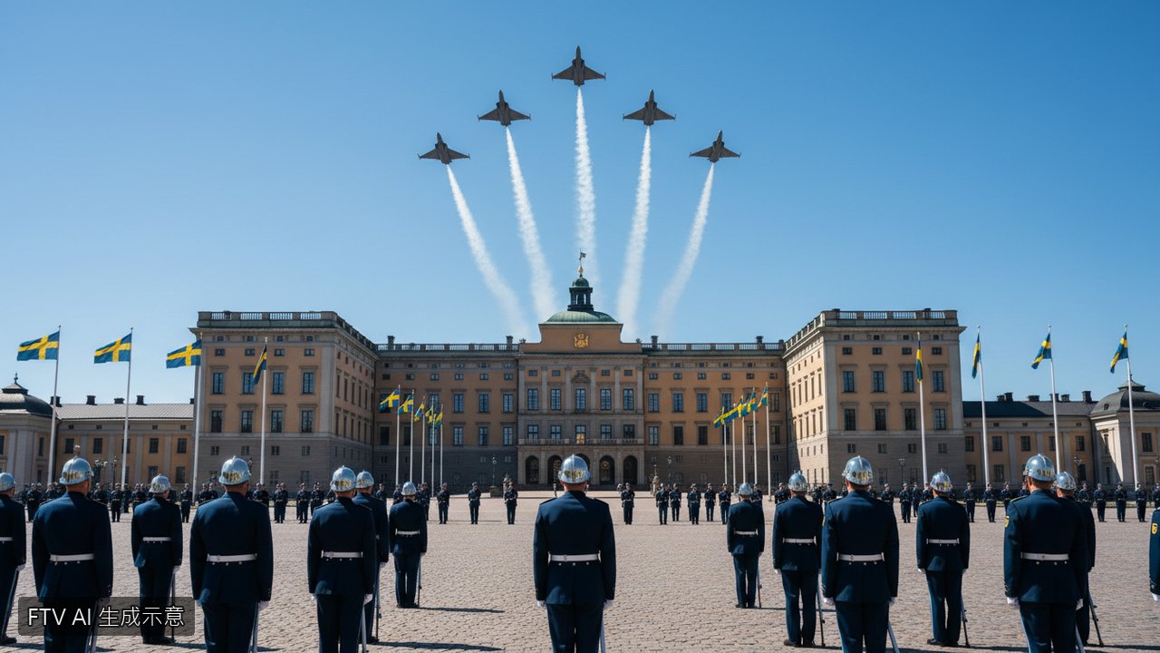 瑞典國王 Carl XVI Gustaf 慶80大壽　戰機衝場與全球王室同賀