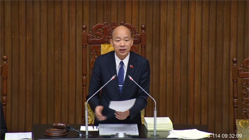 立法院一早放空城無人在場　韓國瑜動怒挨酸「耍官威」