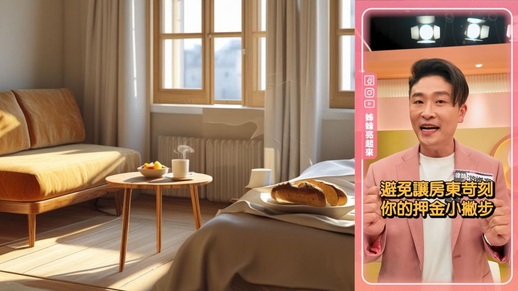 《姊妹亮起來》律師大公開!租屋族必學「押金保命符」惡房東想坑錢?免驚!