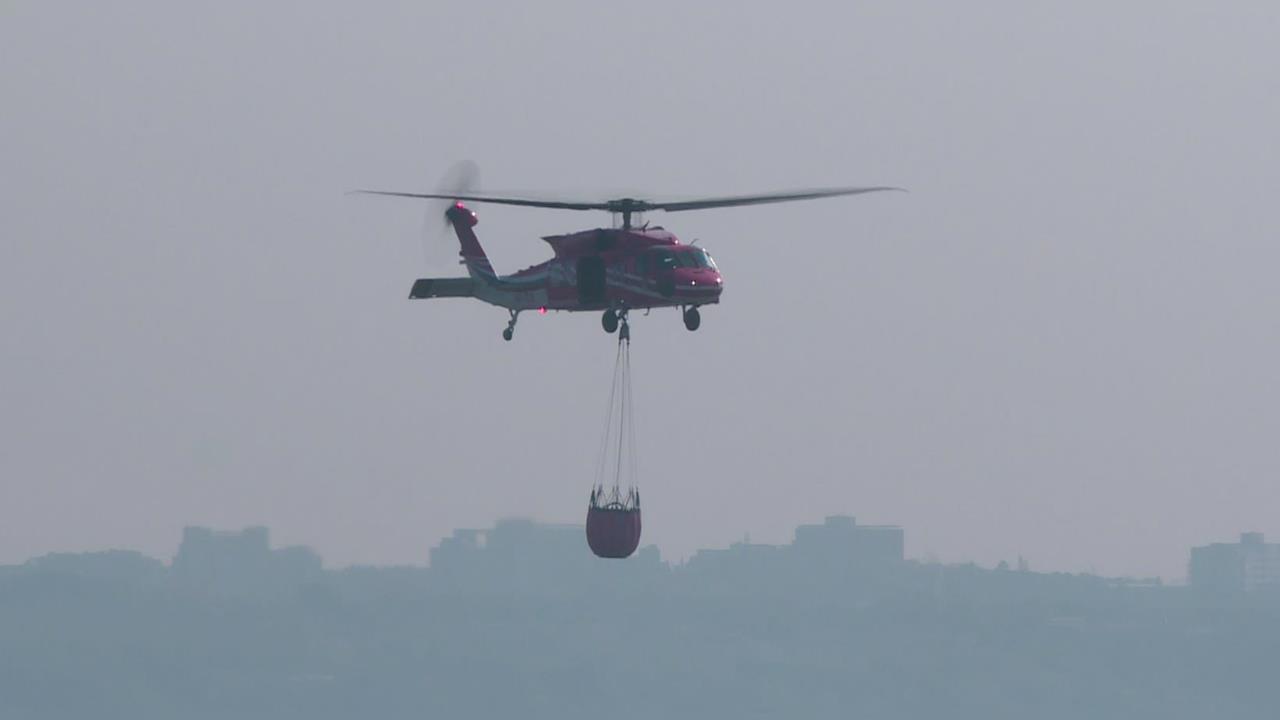 台中接連公墓火警　「燒金紙引火勢」出動直升機灑水