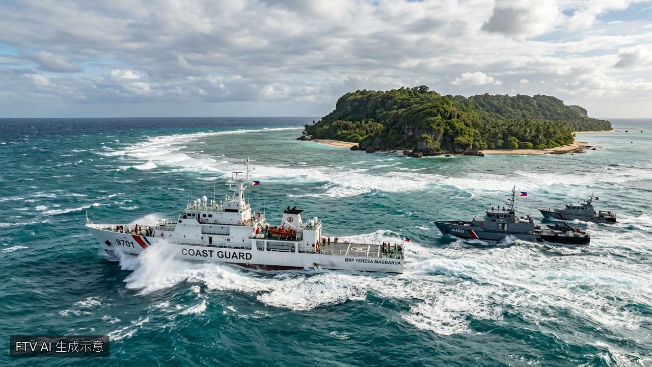 菲律賓控中國海警阻中業島執法　共軍機艦逼近挑釁
