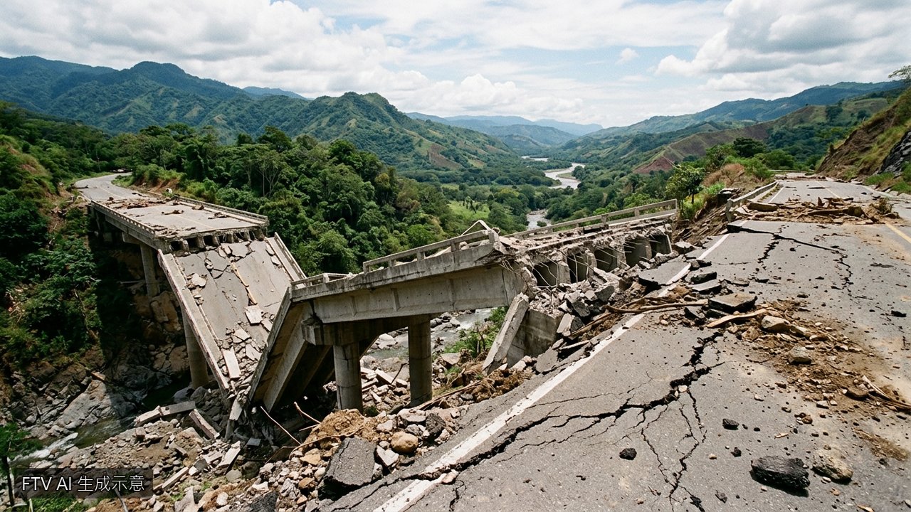 巴拿馬中部發生規模7.7強震　建築道路倒塌多地受阻