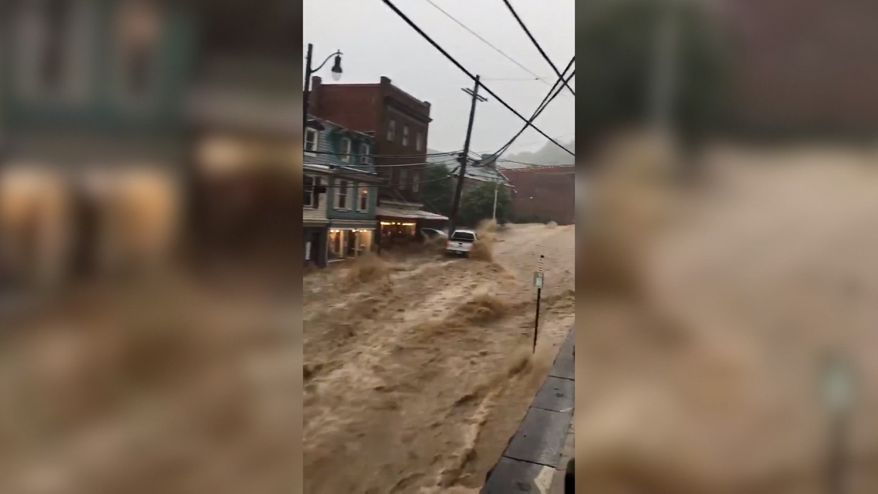 暴雨肆虐馬里蘭州  埃利科特城淹水居民撤離