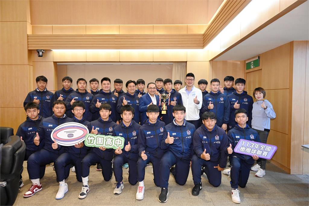 《橄欖球》打敗宿敵黑衫軍　新北竹圍高中奪113年全國橄欖球聯賽冠軍