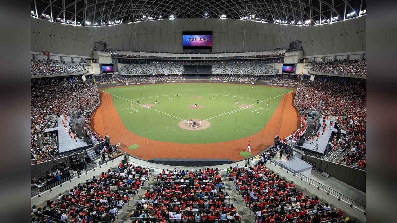 台灣大賽7場都在台北大巨蛋。（圖／味全龍提供）
