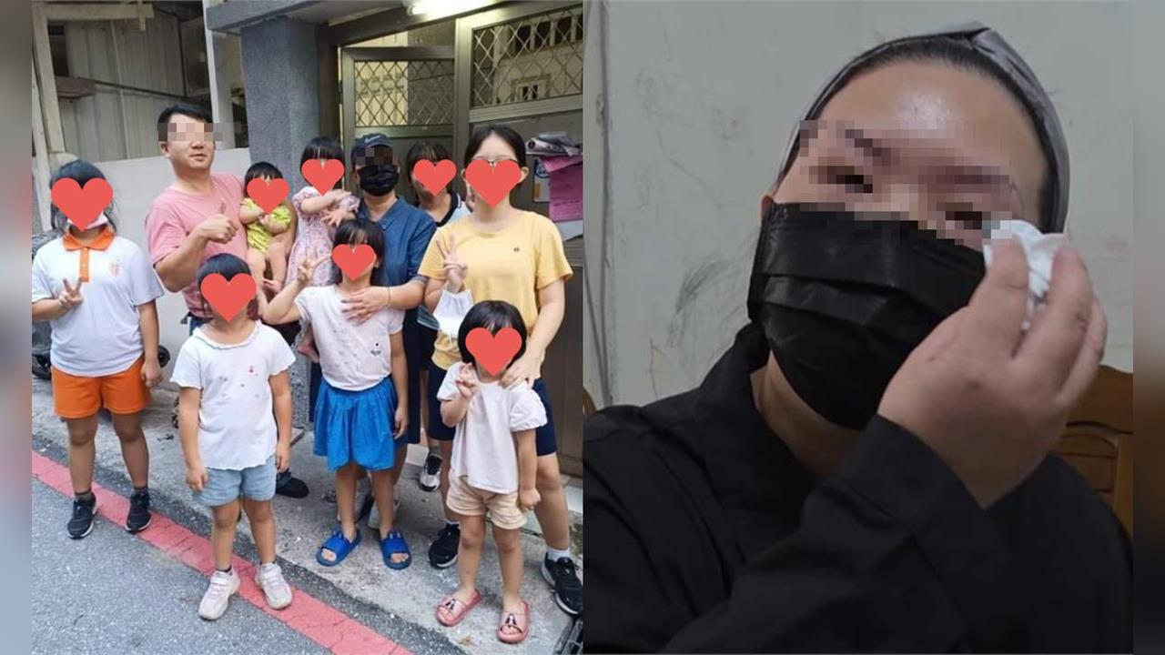 腦死拔管「花蓮9寶爸」生前事蹟曝！妻淚求「別再罵他」：每個孩子顧得很好…