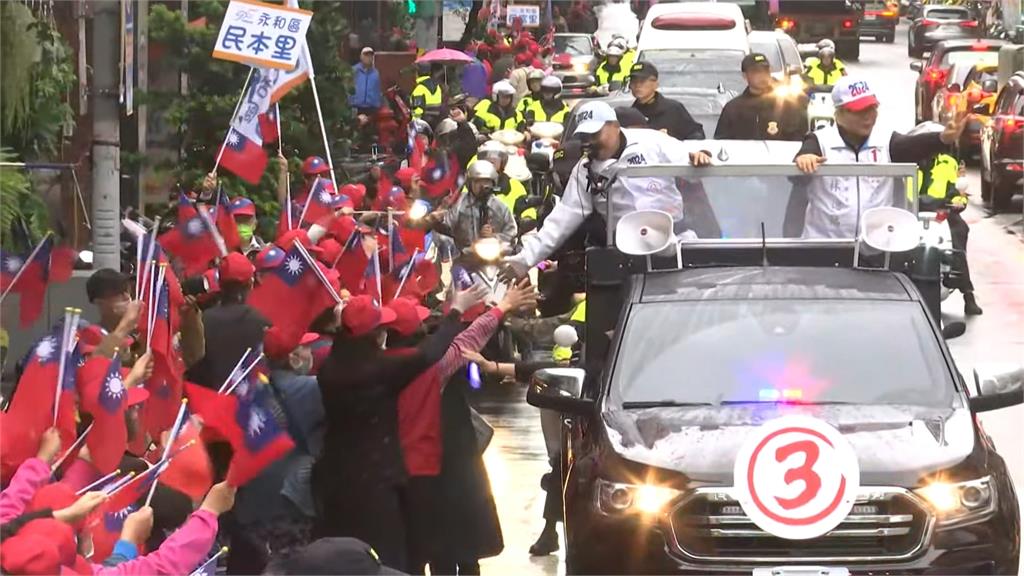 回防新北展開車掃! 侯友宜喊話「集中選票挺侯康」