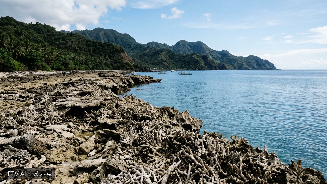 菲律賓7.8強震現奇景　海底抬升2公尺變新海岸線
