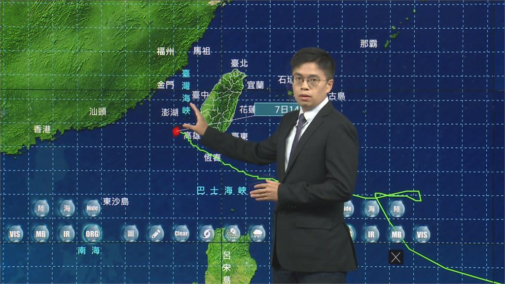 快新聞／「閃電」減弱為熱帶性低氣壓 下午2時30分解除海上颱風警報