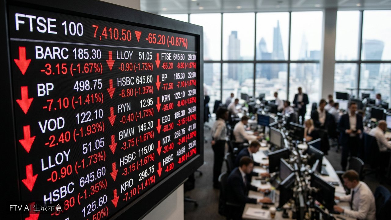 中東局勢緊張與藥廠重挫　倫敦金融時報指數下跌0.6%