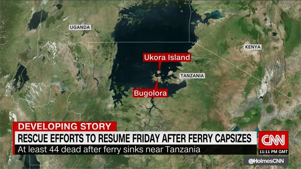 東非坦尚尼亞渡輪沈沒 溺斃人數恐破200人