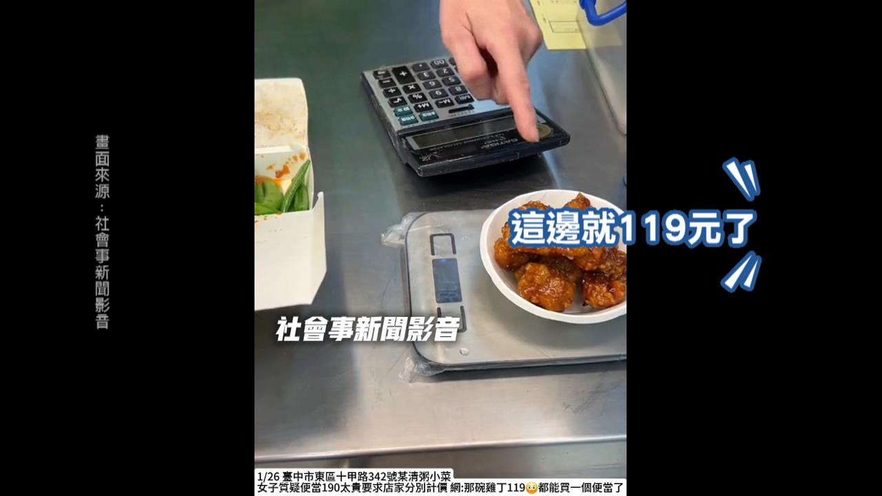 一個便當190元！　糖醋里肌高達119元　業者出面回應