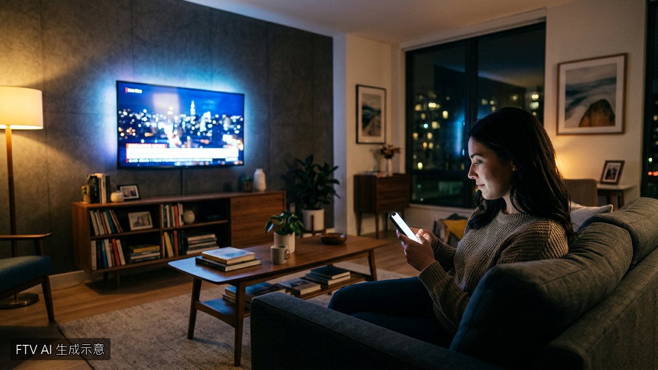 邊看電視邊滑手機！研究：近75%美國觀眾多螢幕並用