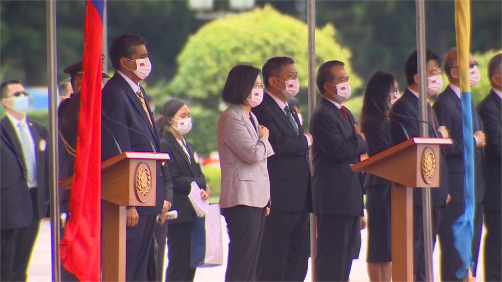 總統軍禮歡迎帛琉總統訪台　惠恕仁肯定台灣是最強健夥伴