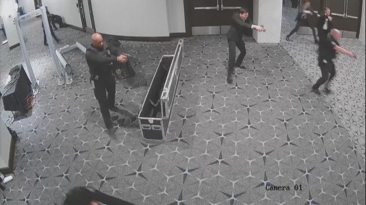 白宮晚宴槍擊案新畫面曝光　驚險交火！槍手攜疑長管槍械衝過安檢站