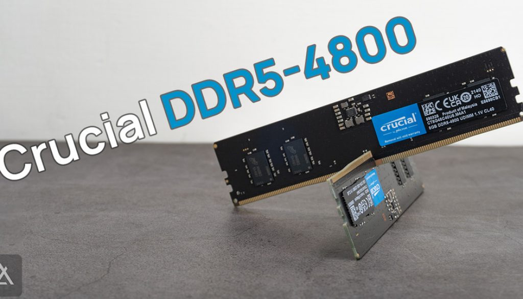 「開箱」美光Crucial DDR5-4800 8G×2　原生顆粒品質保證