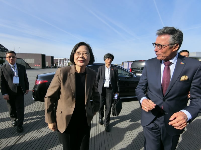 蔡英文走進丹麥國會寫歷史　下站英國行程是此行重頭戲