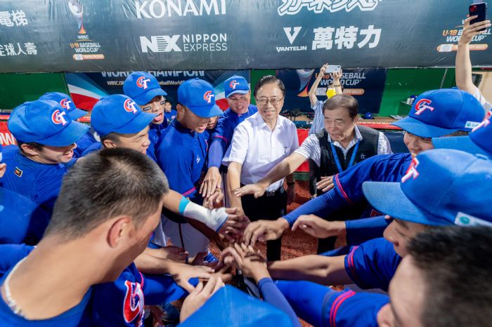 U18世界盃中華隊全勝預賽　張善政勉勵選手勇奪佳績