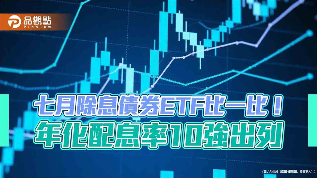 債券ETF七月除息秀！這5檔年化配息率破7% 　一表掌握