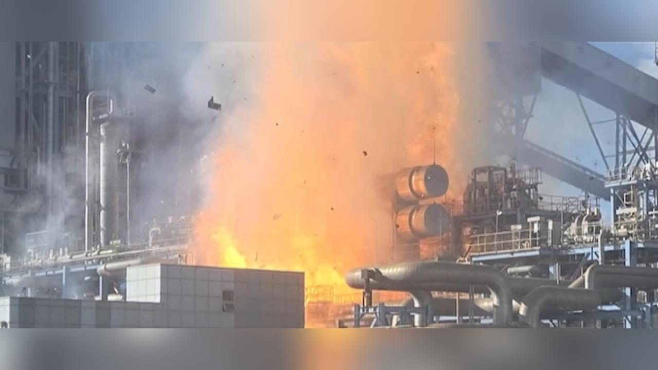 最新/韓國忠清南道火力發電廠爆炸「烈焰沖天」至少2人燒傷