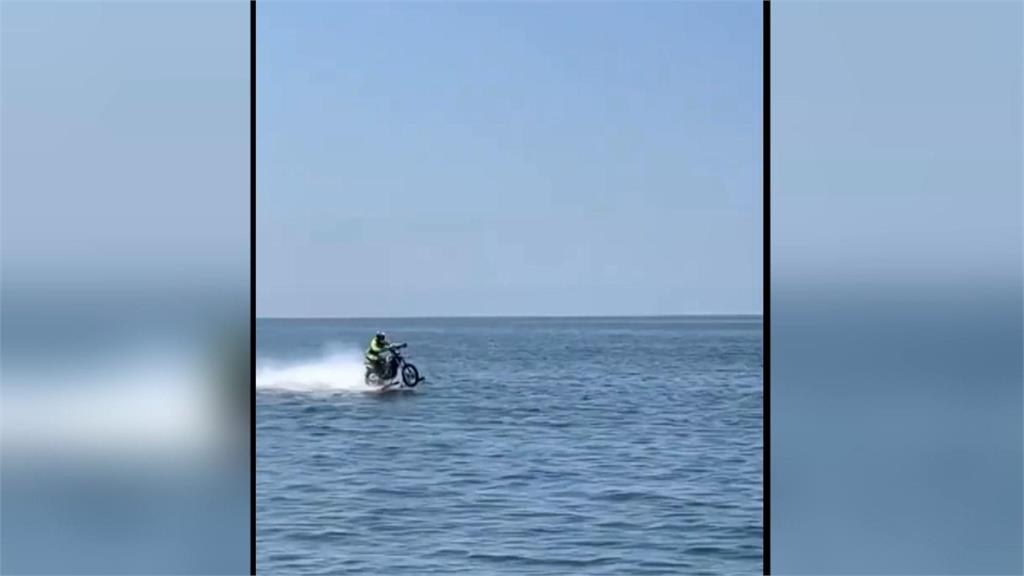 越野機車渡海！　喬治亞騎士黑海狂飆33公里破紀錄
