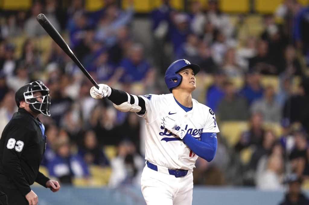 MLB(影)／大谷翔平、「自由人」接連開轟！道奇首局灌進7分大局