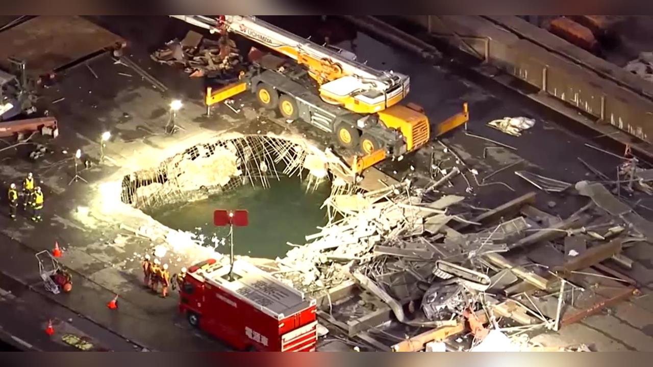 日工地500噸配重塊砸破海上平台　5工人落海！3人不治1人失聯