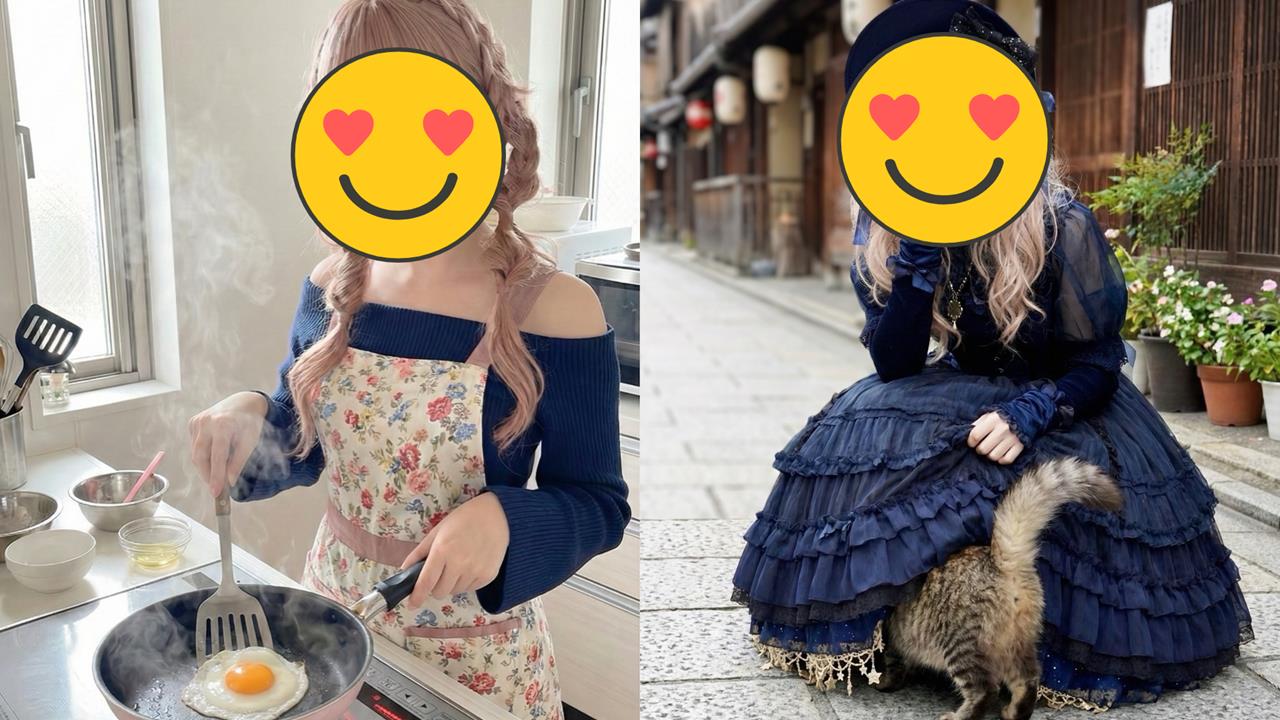 蘿莉正妹曬「貓咪鑽裙照」狂吸1億人朝聖！真實身分竟是「二寶爸」全網嚇傻