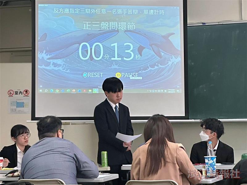 【淡江傳真】海翁盃辯論錦標賽　健言社拿下亞軍