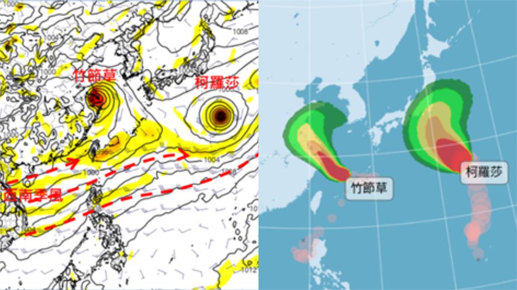 西南季風卡外海「20縣市豪雨特報」！專家示警「中南部」：致災雨連炸7天