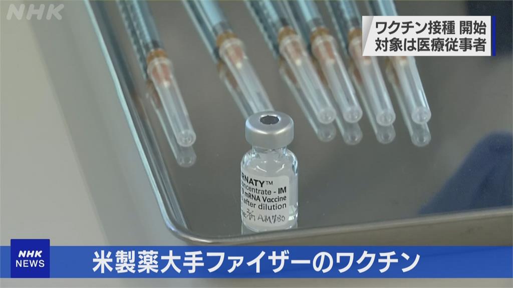 日本開打武肺疫苗 首批4萬醫護人員優先接種
