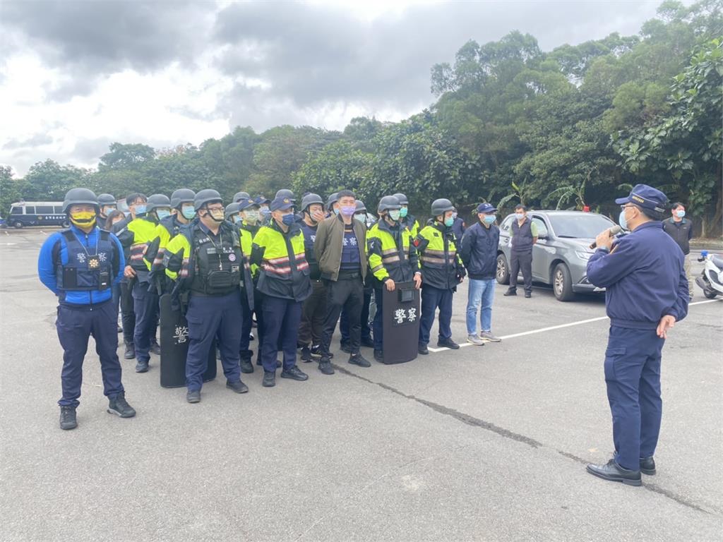 林口警防搶演練超逼真　出動空拍機加入圍捕行列