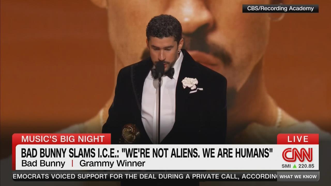 葛萊美典禮變反ICE盛會　壞痞兔大喊滾出去、主持人「隔空罵川普」