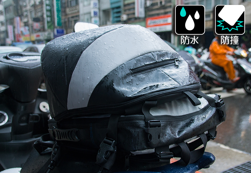防水「卡普包」募資破百萬！解決機車通勤族兩大煩惱