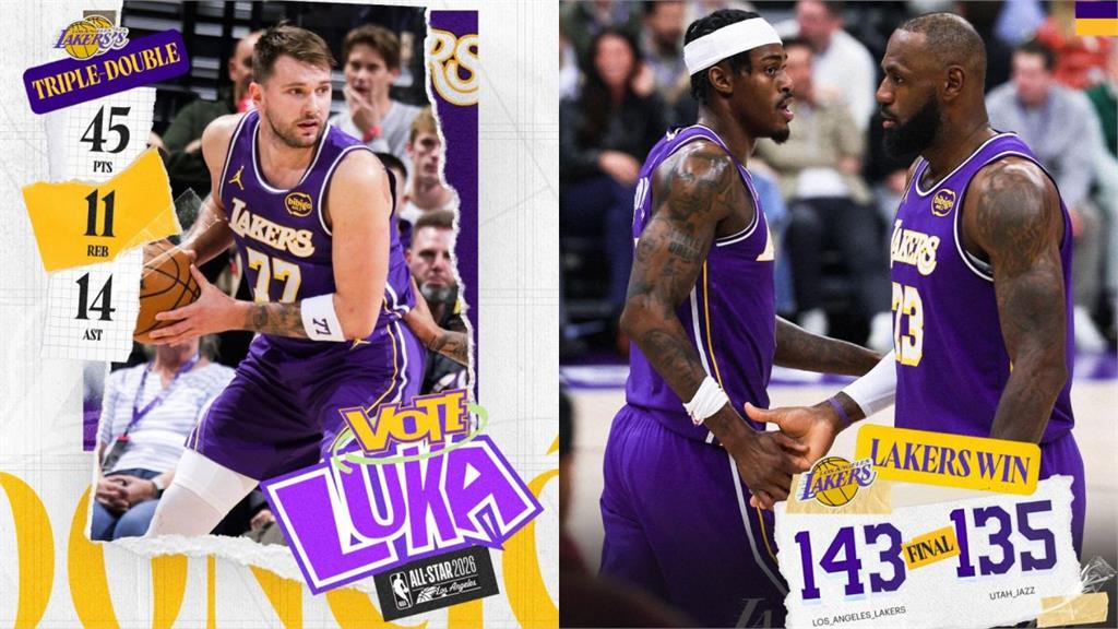 追平上古神蹟！唐西奇45分大三元　湖人逆轉奪勝