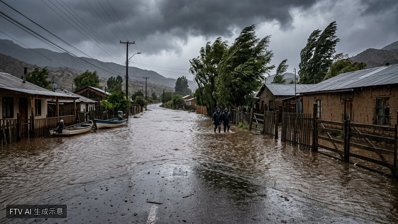 智利暴風雨引發洪水釀2死　狂風肆虐逾2千人受困
