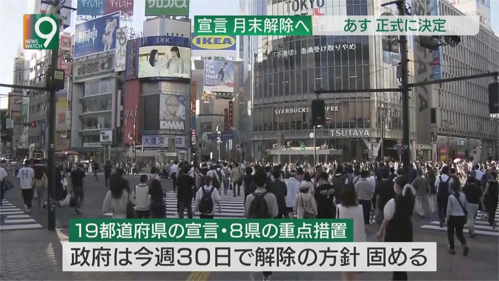 確診降到200以下！　日本19都道府縣、8縣　今擬宣布全面解封