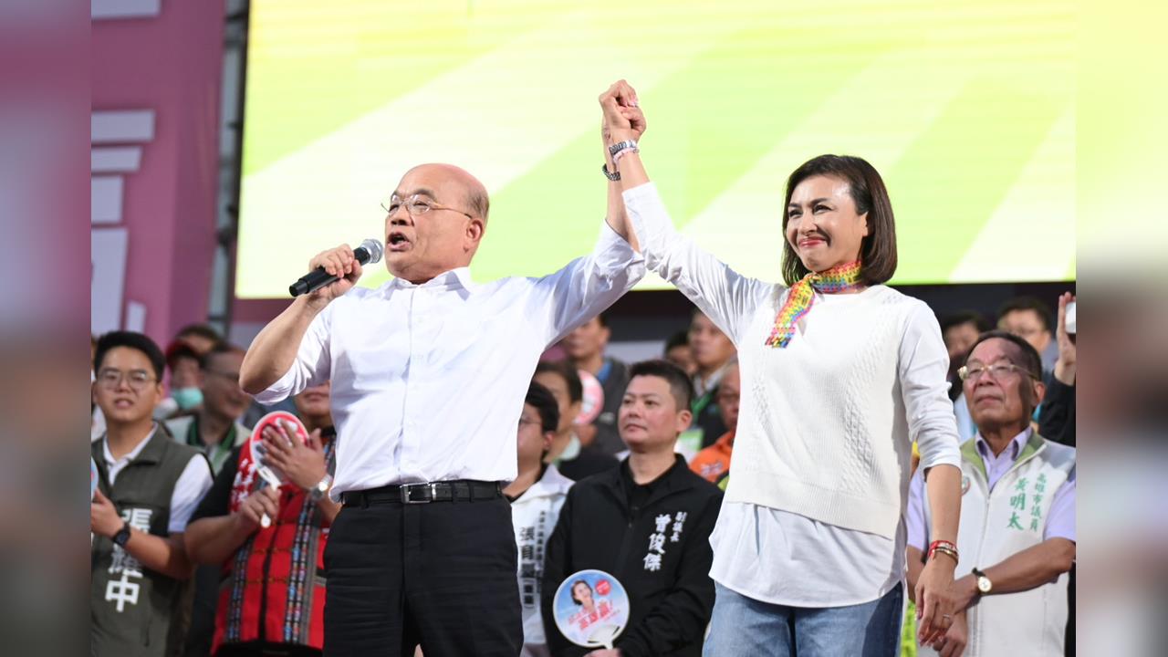 邱議瑩拚高雄市長出線"鳳山首辦造勢" 蘇貞昌力挺