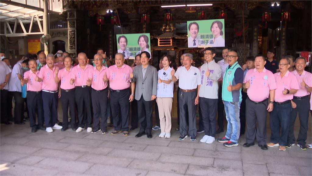 賴清德南下台中支持者喊「凍蒜」　最強母雞！攜手謝子涵走遍第三選區