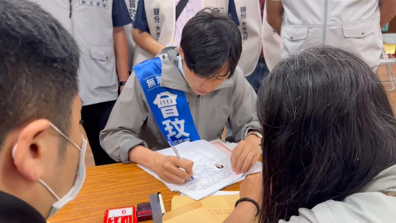 苗栗最大票倉開戰！　曾玟學登記參選頭份市長
