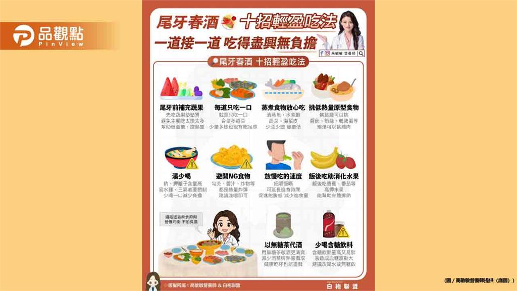 尾牙春酒 十招輕盈吃法 一道接一道 吃得盡興無負