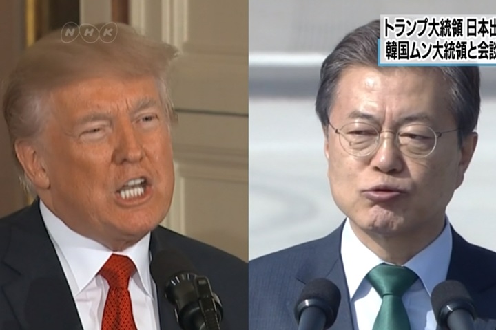 川普抵南韓 外交部長、駐美大使親自迎接