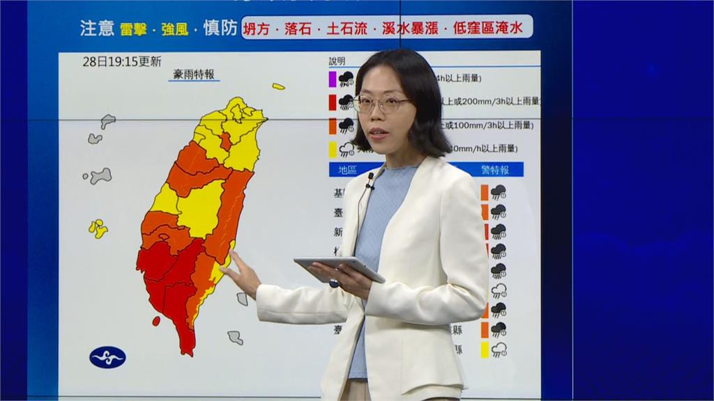 快新聞／大雨狂炸全台+澎湖　氣象署示警「豪雨下到週三」