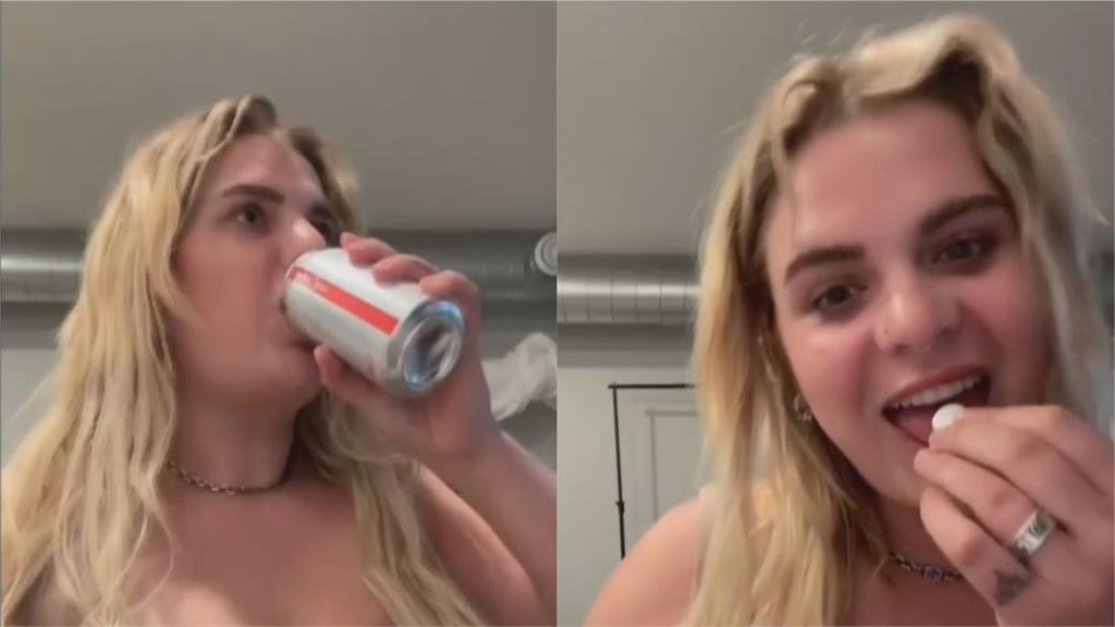 興奮暴吞曼陀珠配可樂！美國女捧肚喊「不能呼吸」　實驗下場震驚全網