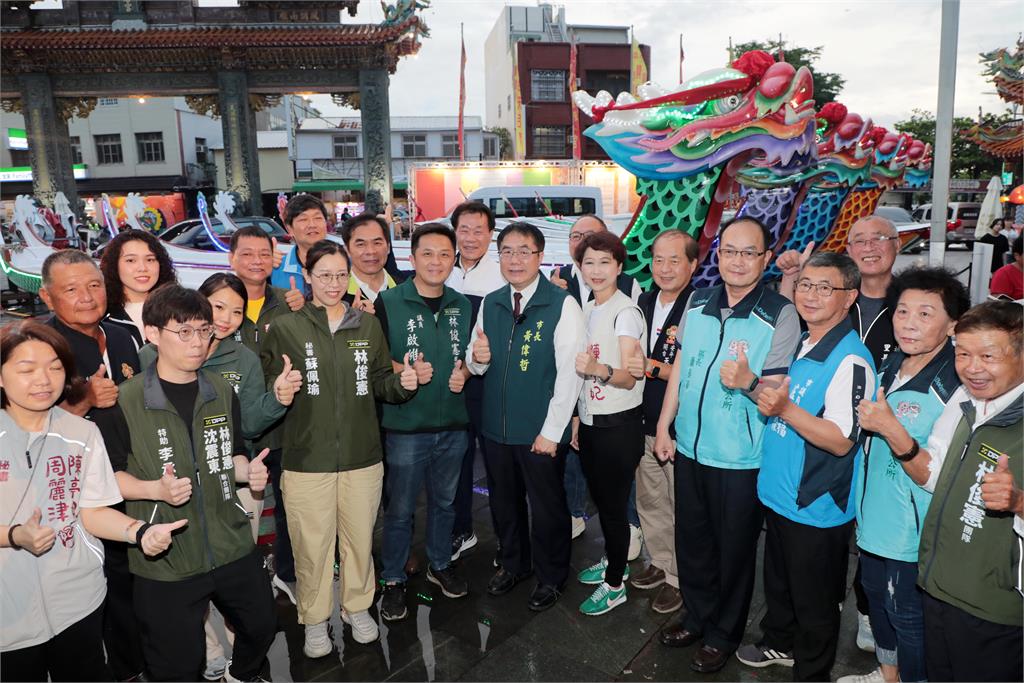 黃偉哲安平開台天后宮點燈祈福 為2025國際龍舟錦標賽揭開序幕