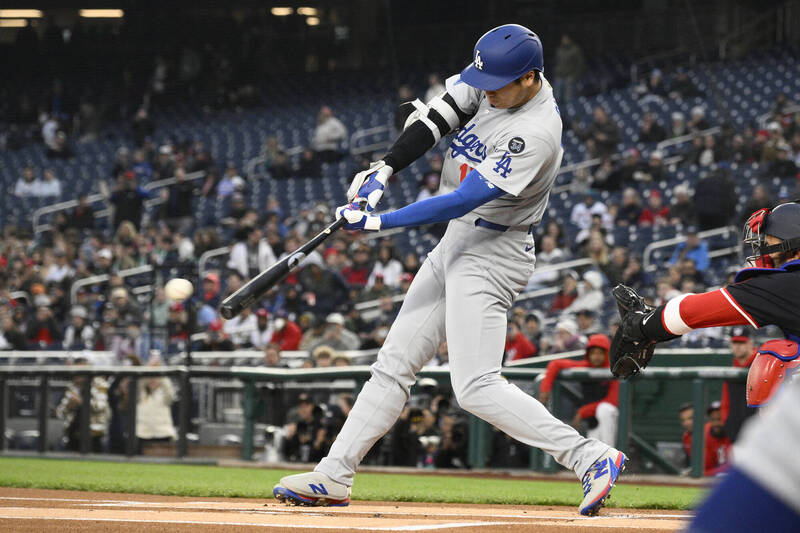 MLB(影)／大谷翔平炸裂本季第4轟出爐！3局上2分砲助道奇追平比數