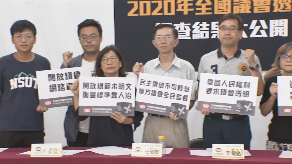 2020全國議會透明度調查台南台東表現佳 桃屏投排倒數